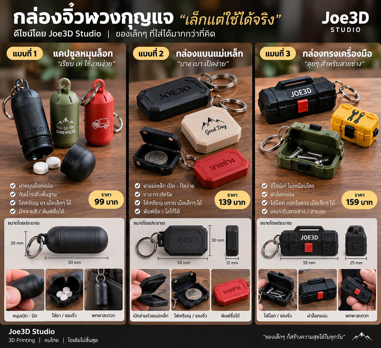 กล่องจิ๋วพวงกุญแจ