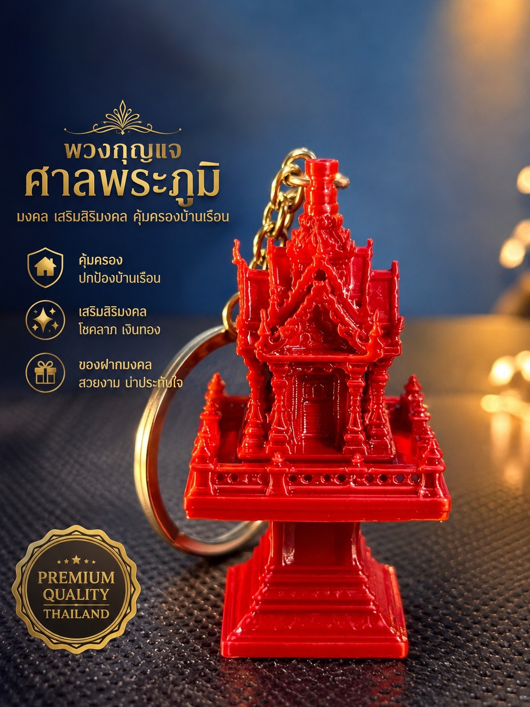 พวงกุญแจศาลพระภูมิ มินิ